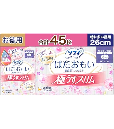 Amazon | ウィスパー 超すっきりスリム 多い日昼夜用 羽つき 18コ